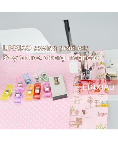 LINXIAO Magnetic Seam Guide & 9 Sewing Clips Set - Essential Sewing Supplies for Machine Sewing - Buy Online on SooperMarket.com