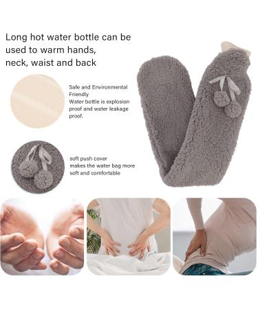 LBEC Rubber Hot Water Bottle - Safe Durable Multifunctional Heater | Dark Gray | International Shipping - Buy Online on SooperMarket.com