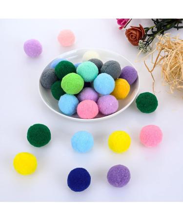 Molain Cat Toy Balls - 50 Soft Pompon Balls for Kittens | Interactive 2.5 cm Cat Toys - Buy Online on SooperMarket.com