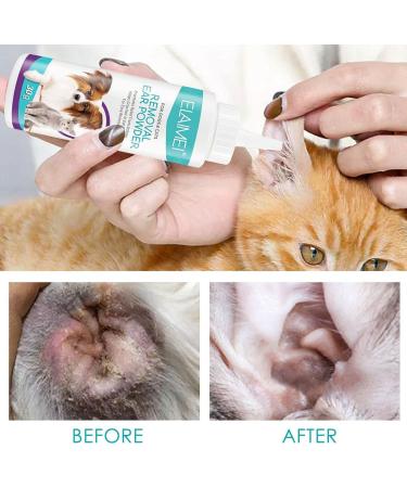 Ear Powder for Pets | 30G Safe Efficient Healthy Ear Wash Powder - Odor Removal Pet Accessories Ear Cleaner for Pets Rabbits Dogs Bunnies Puchen - Buy Online on SooperMarket.com