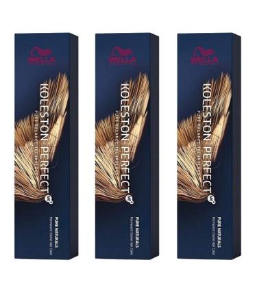 Wella 3 pack Koleston Perfect Me+ KP PURE NATURALS 10/00 light-light blonde natural
