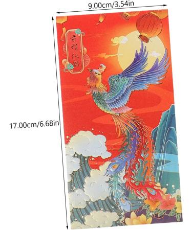 ABOOFAN 60 Pcs Trendy Red Envelope Chinese Red Packets Red Envelopes Chinese Lucky Money Envelopes Chinese Red Envelope Chinese Festival Red Envelopes Paper Lunar Calendar Thousand Yuan - Buy Online on SooperMarket.com