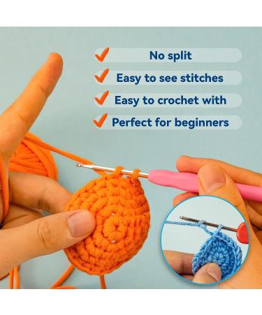 3PCS Beginner Crochet Animal Kit with Videos - Ideal Kids & Adults Crochet Kit with Yarn, Eyes, Stuffing & Hook - Perfect Boys and Girls Birthday Gift - Buy Online on SooperMarket.com