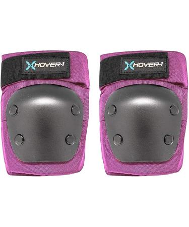 Hover-1 Nylon Protective Elbow Pads | Knee Pads & Wrist Guards for Ages 8+ | Hard PP Shells & EVA Foam Padding | Medium Size | Pink - Buy Online on SooperMarket.com