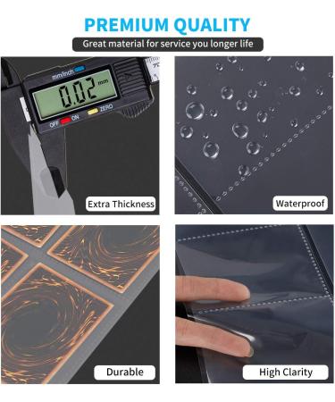 2088 Pockets Baseball Card Sleeves - Premium Double-Sided Trading Card Binder for Pokemon, Yugioh, Sports & Football Cards - 116 Sheets - Buy Online on SooperMarket.com
