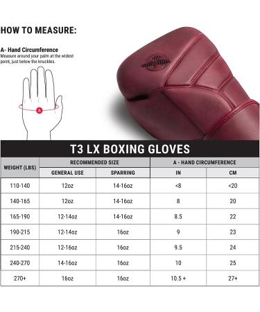 Hayabusa T3 LX Leather Boxing Gloves - 16oz Brown - Men and Women Training Sparring Heavy Bag Mitt Work - Buy Online on SooperMarket.com