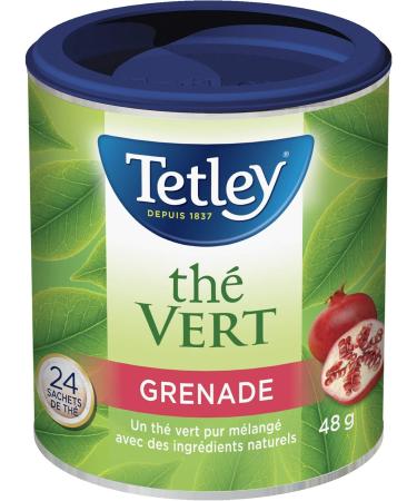 Tetley Pomegranate Green Tea - 24 Tea Bags 48 Grams Contains Caffeine PomegranateGreenTea - Buy Online on SooperMarket.com