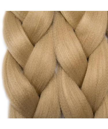 Tess Braids Extensions - 60 cm Jumbo Kanecalon Kunsthaar Hair Braids (Medium Blonde #24) for Box Braids - 100g/Bundle (1 Piece) - Buy Online on SooperMarket.com