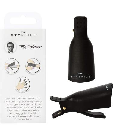 STYLFILE Gel Nail Polish Remover Clips Original - Acetone Soak-Off Clip UV Gel Shellac Varnish Removal Set - Buy Online on SooperMarket.com