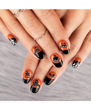 Whaline Fall Halloween Nail Art Stamping Plate Kit - Set of 6 Pumpkin Ghost & Plaid Designs for DIY Manicure | Perfect for Autumn & Thanksgiving - Buy Online on SooperMarket.com