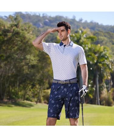 Men's Dry Fit Short Sleeve Golf Shirt, Moisture Wicking Polo - White, Large - Buy Online on SooperMarket.com