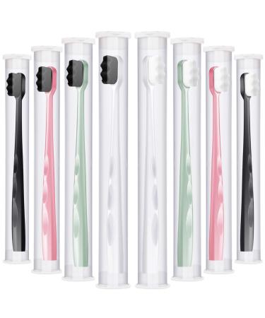 8 Pieces Extra Soft Toothbrush Micro-Nano Manual Toothbrush with 20000 Soft Floss Bristle Oral Care for Adult Fragile Gums (Bright Color)