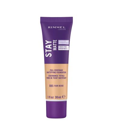 Rimmel London Stay Matte Full Coverage Mattifying Foundation 085 Fair Beige 1 fl oz (30 ml)