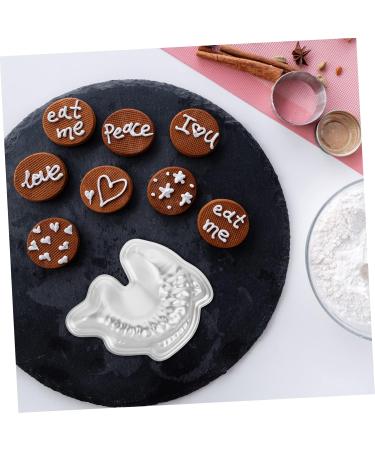 ABOOFAN 4pcs Rice Cake Mold Fondant Molds for Epoxy Resin Fish Candy Mold Egg Tart Chocolate Aluminum Alloy - Buy Online on SooperMarket.com