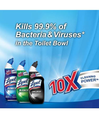 Lysol Power Toilet Bowl Cleaner 10X Cleaning Power 8 oz - Pack of 4 - Buy Online on SooperMarket.com