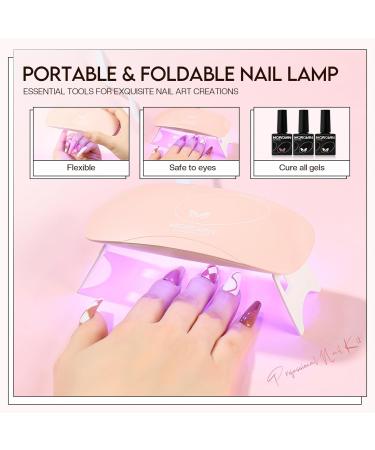 Morovan Acrylic Nail Kit for Beginners: with Everything Professional Gel Polish Kit with U V Lamp Acrylic Nail Set with Glitter Acrylic Powder Complete Starter Kit Acrylic Nail Supplies - Buy Online on SooperMarket.com