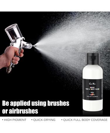 Go Ho Makeup Liquid Body Paint (2.1 oz) - White Special FX & Halloween Face and Body Paint - Buy Online on SooperMarket.com
