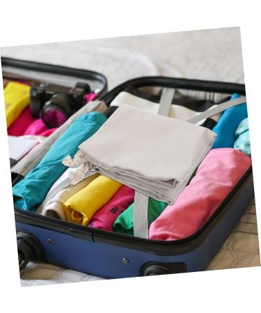 WOONEKY Hair Dryer Storage Bag Canvas Hair Dryer Organizer Bags for Travel Curling Iron Fabric Miss Modeling 33x30cm Light Grey - Buy Online on SooperMarket.com