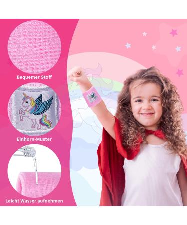 8 Pcs Colorful Unicorn Sport Bracelets for Kids - Perfect for Birthday Parties Outdoor Sports & Dancing - 5x6cm Welded Wrist Tape - Buy Online on SooperMarket.com