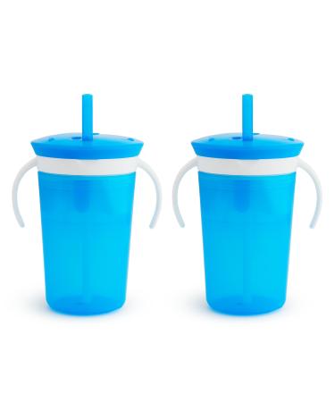 Munchkin  SnackCatch & Sip 2-in-1 Snack Catcher and 2 Piece Spill-Proof Cup  Blue