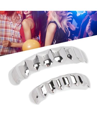 Hip Hop Teeth Halloween Hip Hop Teeth Convenient for Halloween Party for Hip Hop Fashion Shows(Silver) - Buy Online on SooperMarket.com