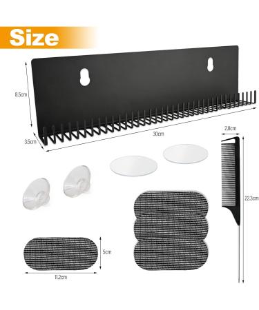 EHDIS Hair Extension Holder Kit including Bangs Hair Pad and Comb Hair Wig Storage U Shape Wall hung Type Hair Color Style Display Holder Stainless steel with holes Black - Buy Online on SooperMarket.com