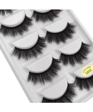 Scala 3D Mink False Eyelashes Natural Crisscross Messy Thick Fake Eyelashes Lashes (G802)