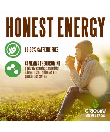 Crio Bru Ecuador French Roast 10oz Bag | Organic Healthy Cacao Drink | Herbal Tea and Coffee Substitute | 99% Caffeine Free | Gluten Free | Low Calorie Energy Drink - Buy Online on SooperMarket.com