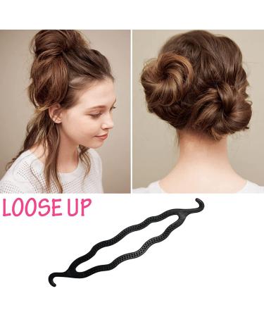 6Pcs Magic Hair Bun Maker Styling Set for Women - DIY Curler Roll Hair Tools - Buy Online on SooperMarket.com