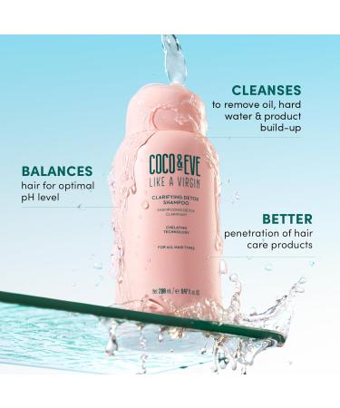 Coco and Eve Clarifying Detox Shampoo - Remove Hard Water & Product Build Up Color Safe Formula with Hibiscus Cider Vinegar (280ml) - International Shipping Available - Buy Online on SooperMarket.com