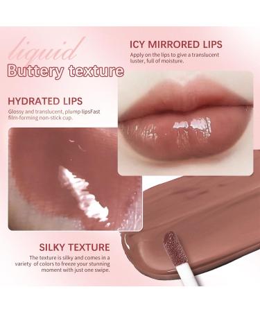 Shop Hydrating Lip Butter Gloss - 3 Colors Nourishing Tinted Lip Care Non-Sticky Long Lasting Plumper Oil | International Shipping Available - Buy Online on SooperMarket.com