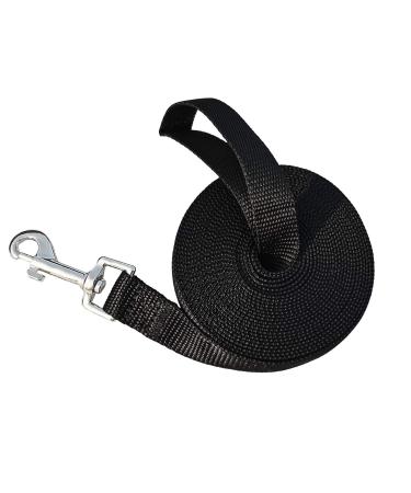 Dog Training Lead Leash 5m/32ft Long Dog Recall Lead Long Line for Dog Tracking Training Long Lead Leash for Pet Recall Obedience (Black) 5m Black
