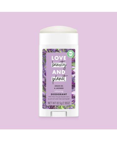 Love Beauty & Planet Relaxing Deodorant - Argan Oil & Lavender 2.95 oz | All-Natural, Eco-Friendly - Buy Online on SooperMarket.com