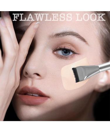 Ruzister 2 Pieces Foundation Makeup Brushes Flat Head Foundation Brush Liquid Powder Brush Ultra Thin Makeup Brush Premium Brush Hair for Creamy Powdery or - Buy Online on SooperMarket.com