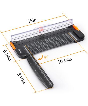 WORKLION Paper cutter - A4 Paper Craft cutter with Security blade for cut Gift Card  Coupon  Label  Cardstock  Photo  12 inch black office paper trimmer - Buy Online on SooperMarket.com