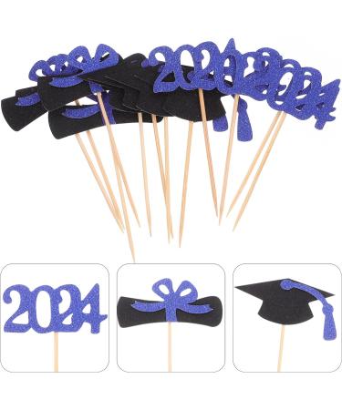 Alipis 12Pcs 2024 party supplies decorations top hat venue setting props cake Cake Picks Insert card paper Party Supplies Grad Party Cupcake Topper wood paper cup - Buy Online on SooperMarket.com