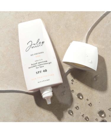 Julep No Excuses SPF 40 Clear Facial Sunscreen | Broad-Spectrum Glow Moisturizer | Non-Greasy Formula for Sensitive Skin | 1 Fl Oz - Buy Online on SooperMarket.com
