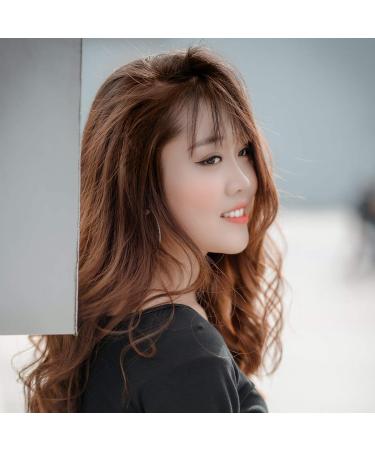1pc Wig Air Bangs Ladies Tops Curly Human Hair Wig Tops for Women Bangs Hair Clip Human Hair Topper Curly Wigs Hair Hair Extensions Clip-on Woman High Temperature Wire Edge - Buy Online on SooperMarket.com