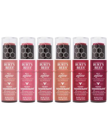 Burt's Bees Peach Pond All Aglow Lip & Cheek Stick 0.32 OZ - Natural Peachy Glow for Lips and Cheeks - Buy Online on SooperMarket.com