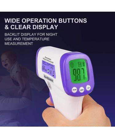 Accurate Non-Contact Infrared Thermometer for Adults | Forehead Fever Alarm & Memory Function - Buy Online on SooperMarket.com