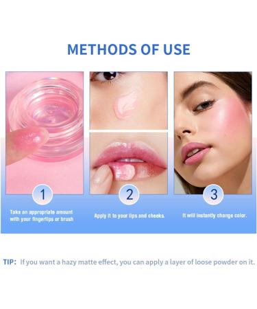 Color Changing Cream Blush Moisturizing Nourishing Waterproof Lasting Glitter Cream Blusher for Makeup - Buy Online on SooperMarket.com