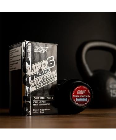 Nutrex LIPO-6 Black Stim-Free Ultra Concentrate | 60 Black-Caps for Weight Loss - Buy Online on SooperMarket.com
