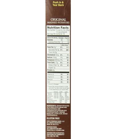 Idahoan Original Mashed Potatoes 13.75 oz - Pack of 12 | Premium Quality - Buy Online on SooperMarket.com