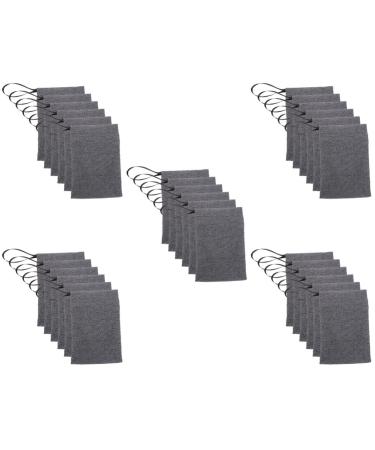 HAPINARY 30 Pcs Soap Bag Travel Soap Keeper Soap Foaming Pouch Bath Soap Liquid Soap Pouches Soaps Nylon Grey