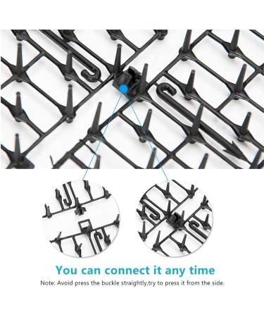 2 Pack Cat Scat Spike Mat Outdoor Cat Deterrent Mat with Spikes Prickle Strips Indoor Dog Digging Deterrent Anti Cats Network Cat Spikes with 8 Garden Staples for Garden Fence 78 11inch - Buy Online on SooperMarket.com
