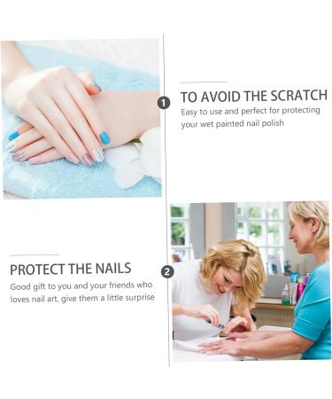 FRCOLOR 60 Pcs Nail Case Nail Soak off Caps Manicure Art Varnish Protector Nail Polish Varnish Protector Reusable Gelt Nail Gel Polish Nail Polish Protector Plastic Removal Tool Milk 4x2cmx3pcs As Shownx3pcs - Buy Online on SooperMarket.com