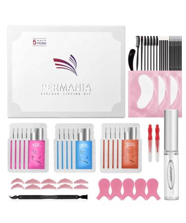 PERMANIA Lash Lift Sachet Kit,Eyelash Perm Kit, Fast Lash Lifting 5 Minutes DIY at Home with Strong Glue Professional Lash Perming Kit Last 6-8 Weeks (15pcs) c-15pcs lash lift kit