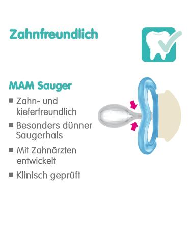 Mam Supreme Night Schnuller 2 Set | Bright Baby Pacifiers for Healthy Dental Development | Prevents Skin Irritation | Includes Pacifier Box | 16+ Months Hedgehog/Universe Bird - Buy Online on SooperMarket.com