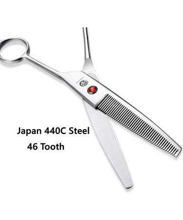 Purple Dragon 6.5 46 Tooth Professional Pet Grooming Scissors - Thinning / Blending Shears for Dog Grooming - Animal Hair Trimmer for Groomers and DIY - Buy Online on SooperMarket.com