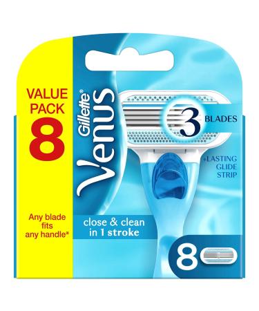 Discontinued model Gillette for Women Venus system blades 8-pack (1 x 8 pieces) 8 pieces (1 pack)